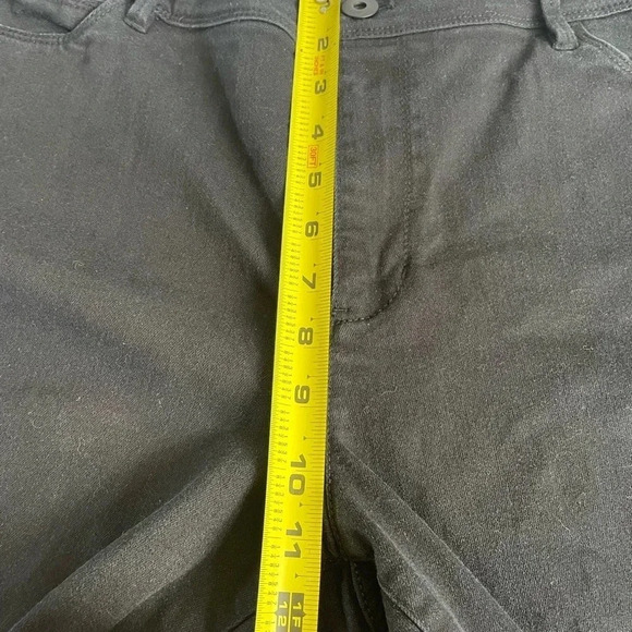 J. Jill Authentic Fit Slim Leg Jean Cropped Black Denim EUC Plus Size 18 0058 - Picture 5 of 10